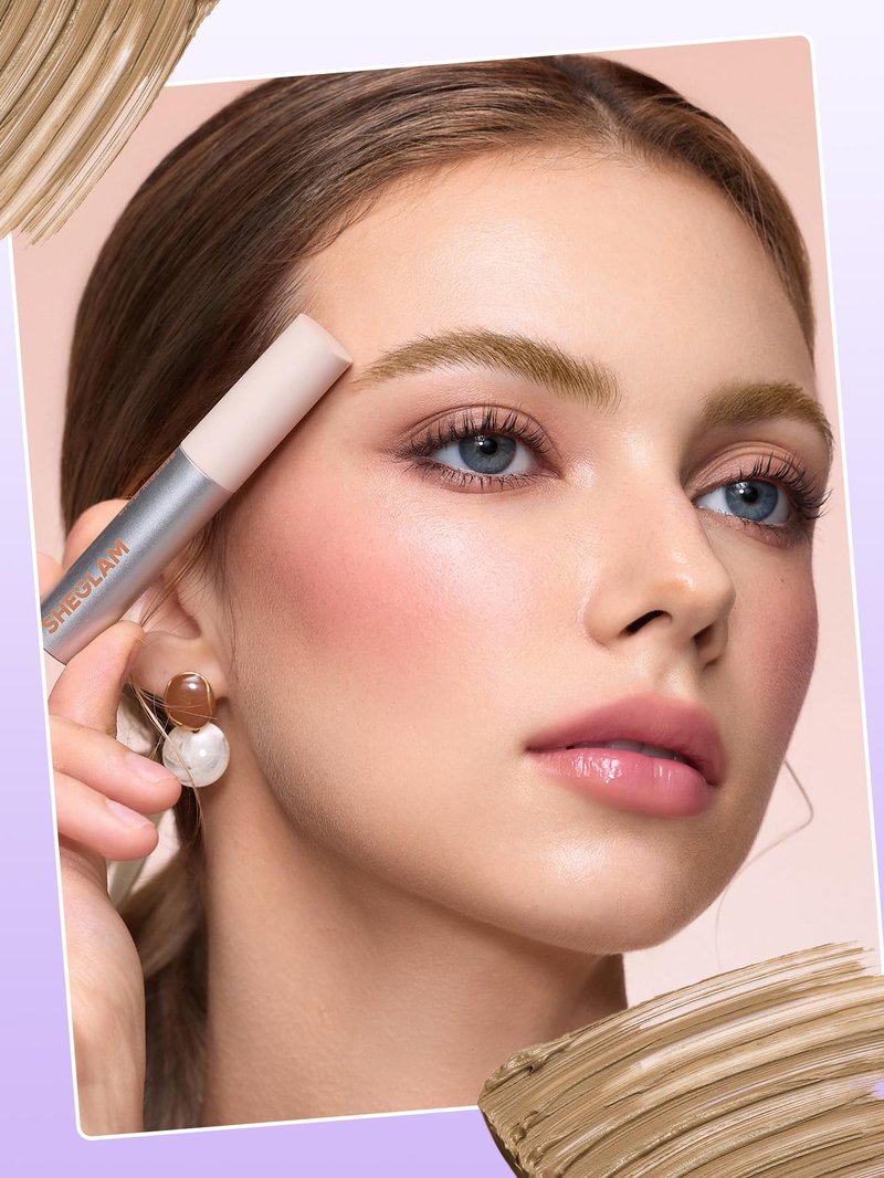 SHEGLAM Airy Tinted Volumizing Brow Mousse Eyebrow Cream Gel Highly Pigmented Shaping Filling Water Removal-Blonde