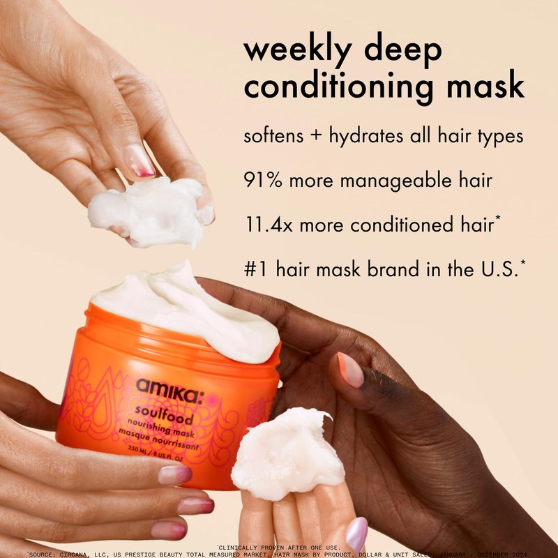 amika soulfood nourishing mask, 100ml