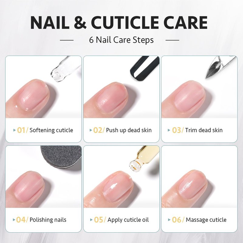 GAOY Cuticle Care Kit - Nourishing Cuticle Oil & Remover | 20ml, Promotes Nail Growth & Strength