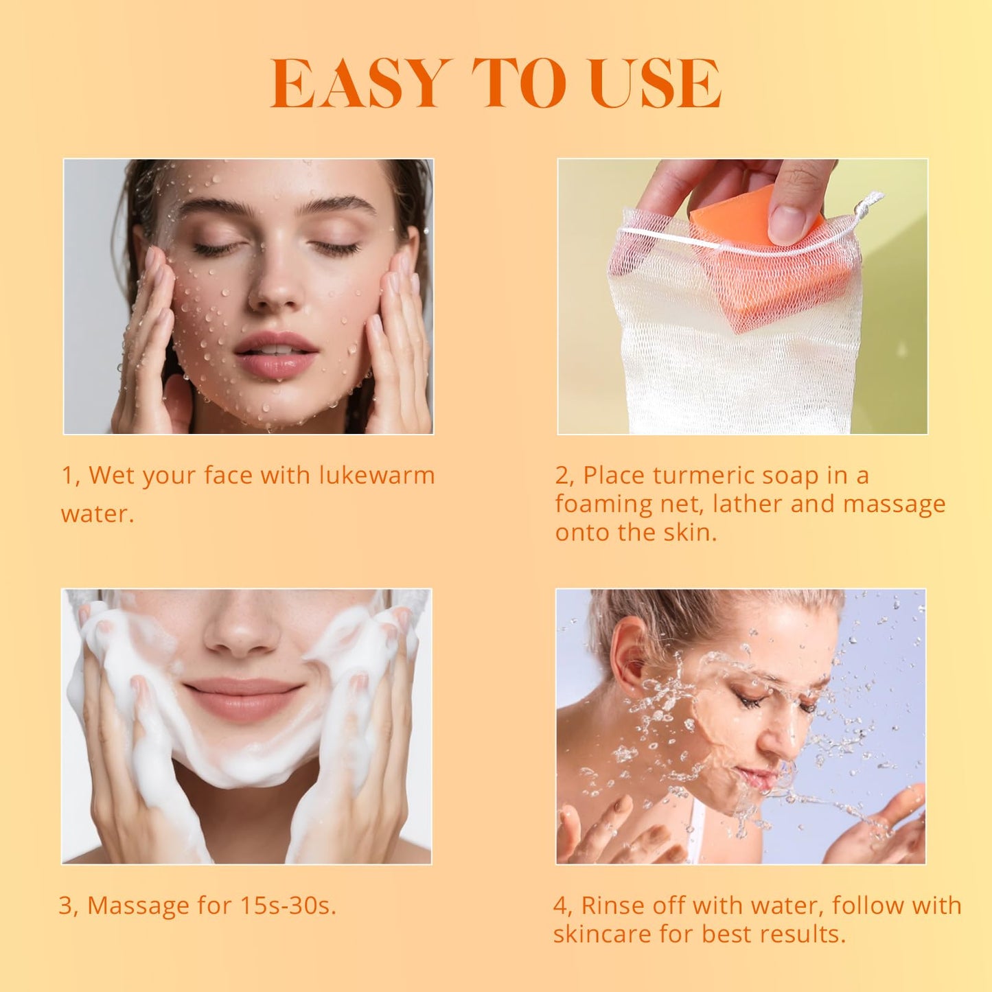LIYALAN Turmeric Soap Bar