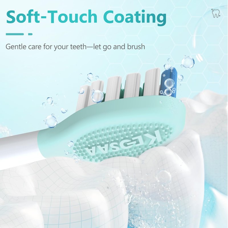 Replacement Toothbrush Heads for Philips Sonicare Electric Toothbrush, 2-in-1 Tongue Cleaner, 10 Pack, Mint Green,Suitable for Philips Sonicare Heads, C2, C1, C3, W1, W2, W3, G1, G2, G3