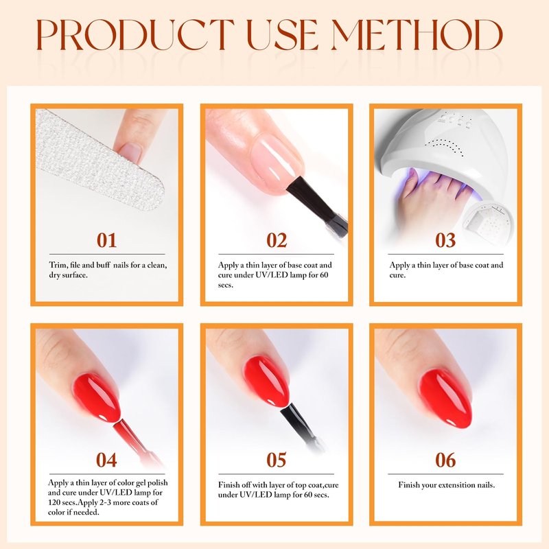 Double Rhythm Gel Polish 15ML Pure Sheer Same Color Same Bottle Soak Off Gel Polish Nail Art Manicure Salon DIY at Home for Women (Red-A1398)