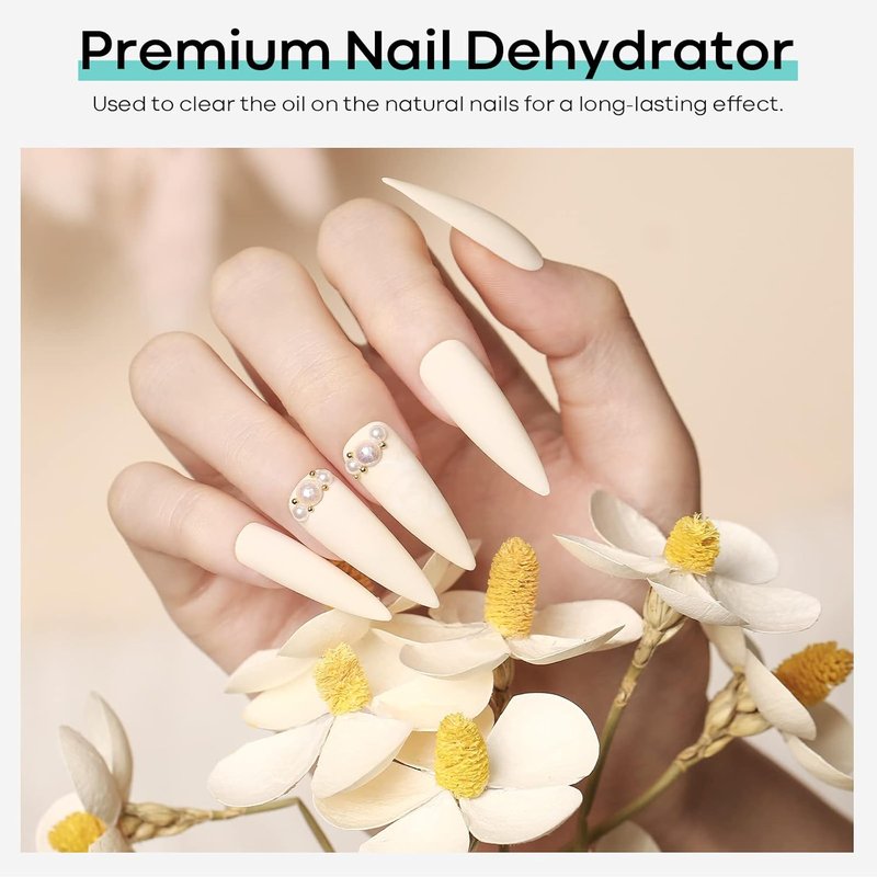 Modelones Nail Dehydrator - 15ml Acid-Free Prep Solution for Acrylic & Gel Nails | Hema-Free Primer