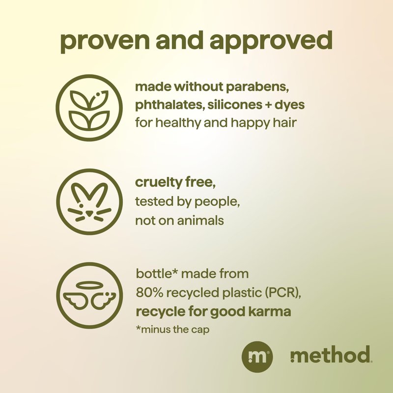 Method Men 2-in-1 Shampoo and Conditioner, Moss + Meadow - Cleans and Conditions with Argan and Jojoba Oil - Made without Parabens - 14 oz