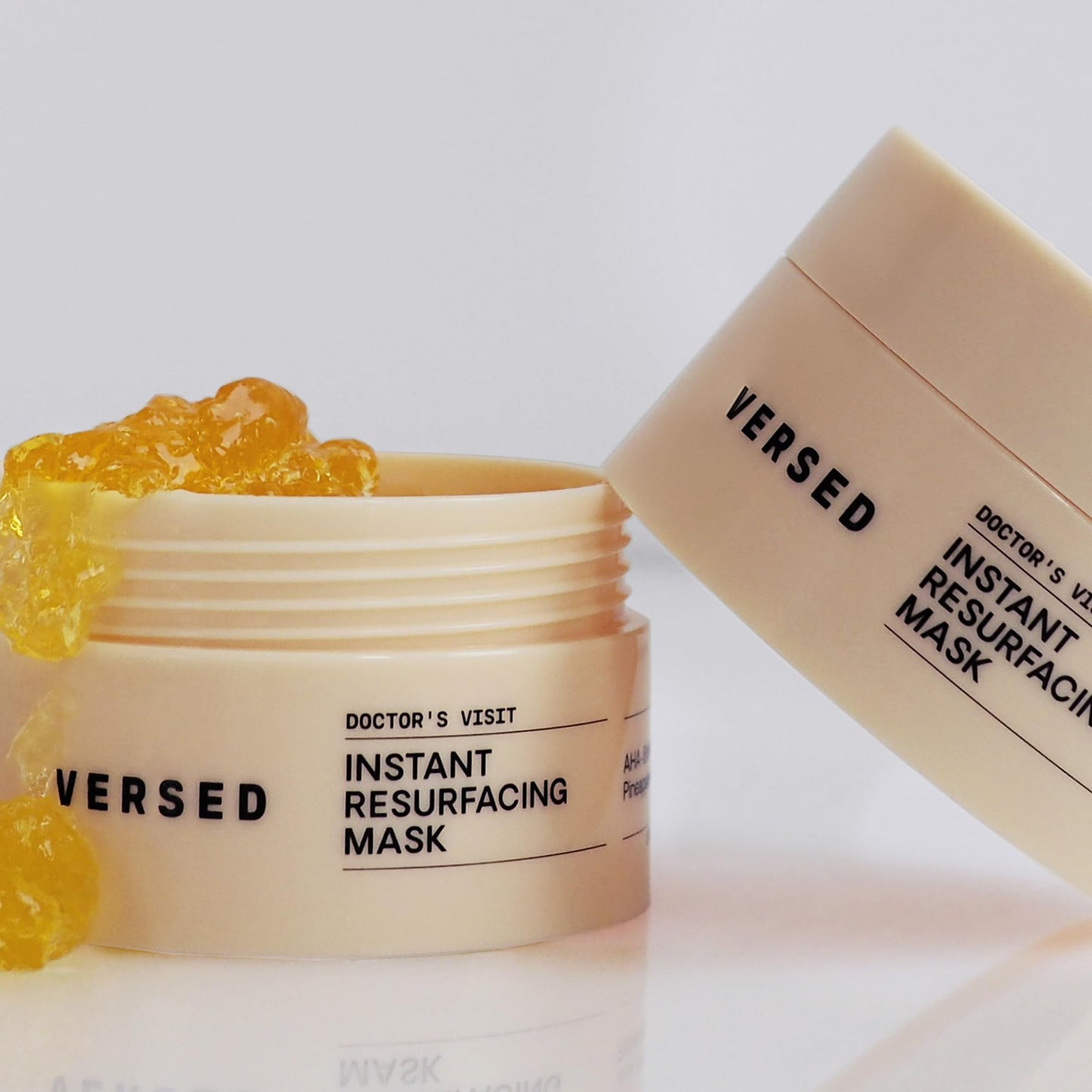 Versed Doctor's Visit Skin Resurfacing Face Mask - Glycolic Acid + Lactic Acid Face Exfoliant for Dark Spots & Skin Texture - AHA BHA Enzyme Mask to Brighten, Smooth Rejuvenate (1.7 fl oz / 50 ml)