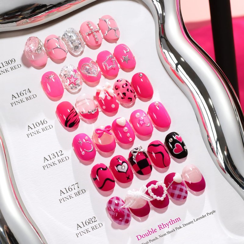 Double Rhythm 28Pcs 0.5Oz Gel Nail Polish Set Same Color Same Bottle Gel Polish Kit Nail Art Manicure Salon DIY at Home for Women