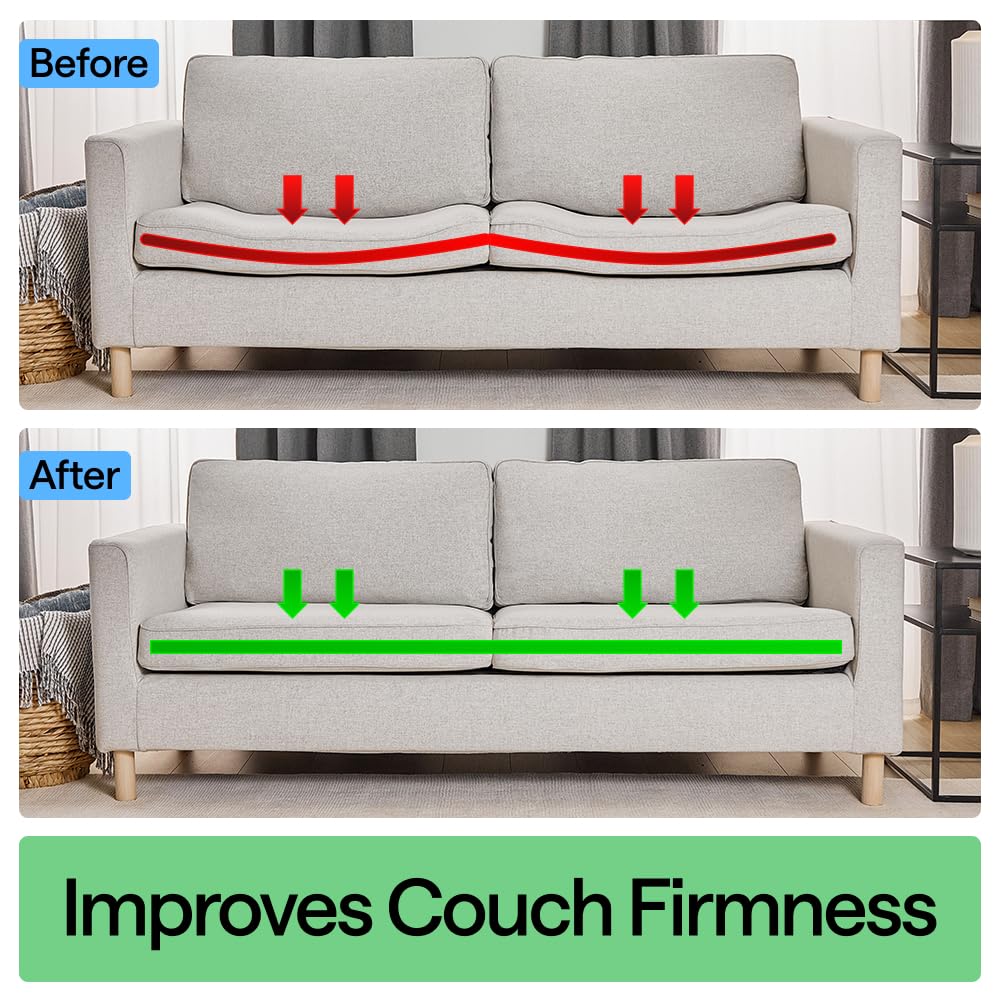 GORILLA GRIP Heavy Duty Couch Cushion Support Board to Fix Sagging Sofas, 21.5 x 54 Loveseat Slip Resistant Thick Boards Add Strong Seat Supports, Replacement Stuffing Firmer Couches Accessories, Grey