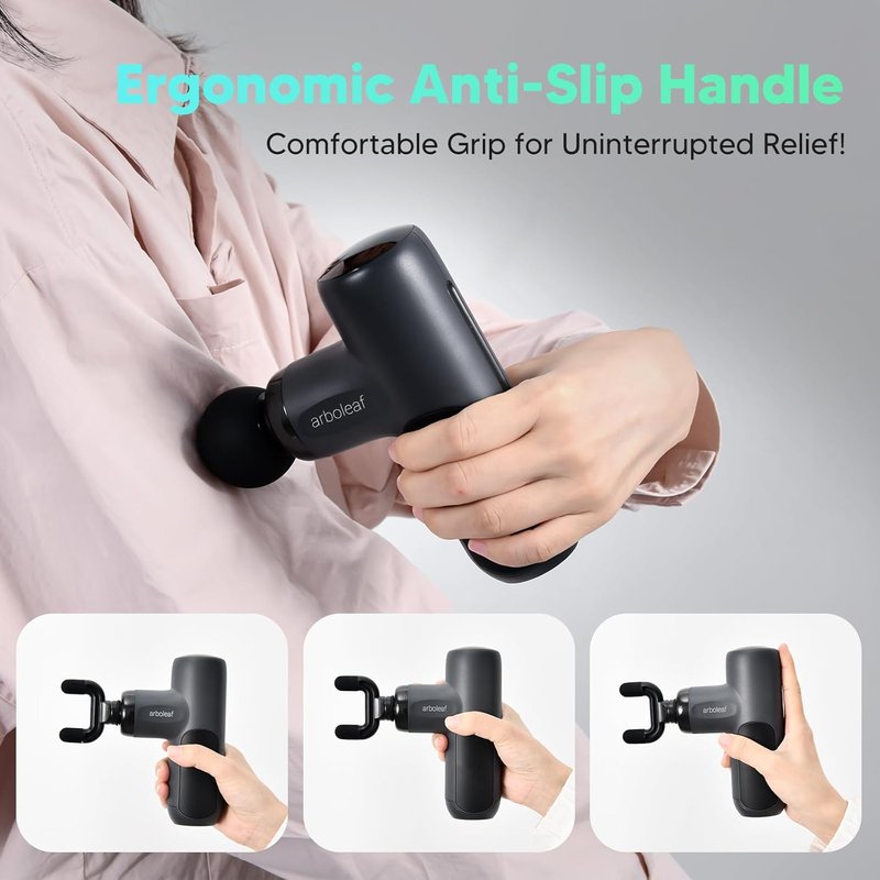 Mini Massage Gun for Deep Tissue Relief - Portable Percussion Muscle Massager | Quiet, Travel Size for Men & Women