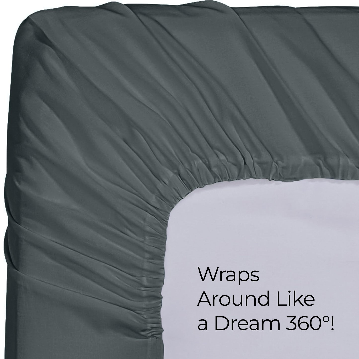 Utopia Bedding Twin Fitted Sheet - Bottom Sheet - Deep Pocket - Soft Microfiber - Shrinkage and Fade Resistant - Easy Care -1 Fitted Sheet Only (Grey)