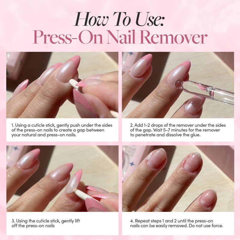 Glamnetic Brush-On Nail Glue & Odorless Remover | Super Strong, No Acetone, Gentle Formula