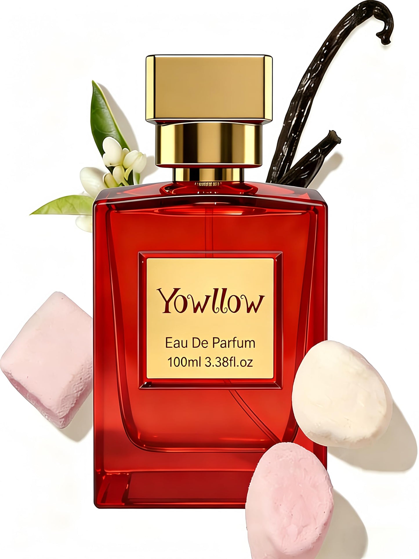 Yowllow Womens Eau de Parfum - Floral Marshmallow Inspired by byK.aya.li #81 - Long Lasting & Pure Feminine Perfume - Luxury Fragrance Spray for Ladies 3.4 Fl Oz/100ML