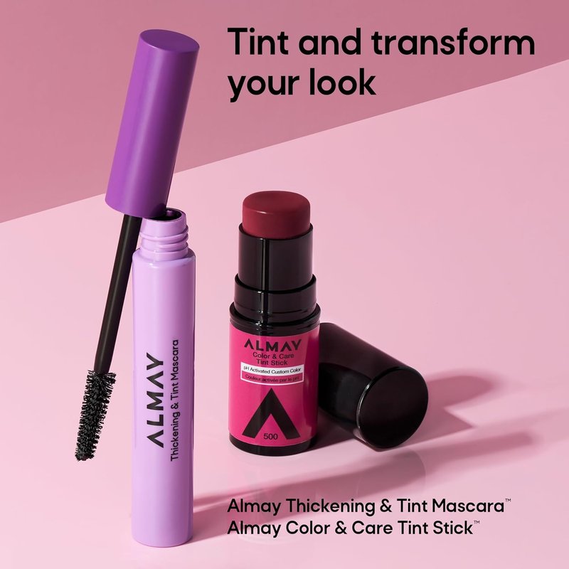 Almay Lip and Cheek Tint Stick - Multi-Use Moisturizing Blush & Lip Color | Dewy Finish, 300 Rose Flush, 0.25 oz