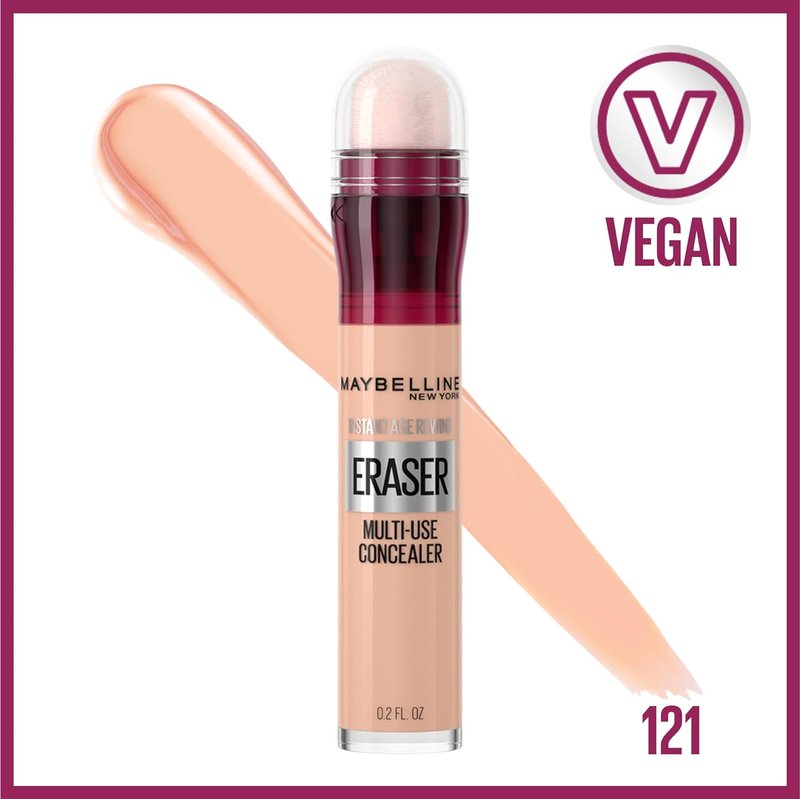 Maybelline Instant Age Rewind Concealer Bundle - Dark Circles Eraser, 121 & 115 Shades