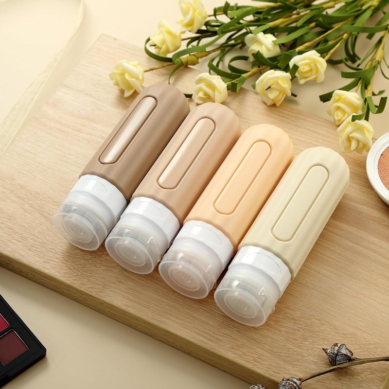 Mrsdry Travel Bottles Set - 16 Leakproof Silicone Containers for Toiletries | TSA Approved, 3oz
