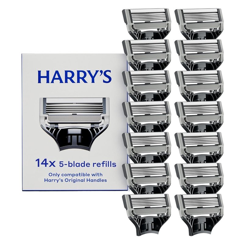Harry's Razor Blades for Men - Premium German Engineered Refill Cartridges - 14 Count