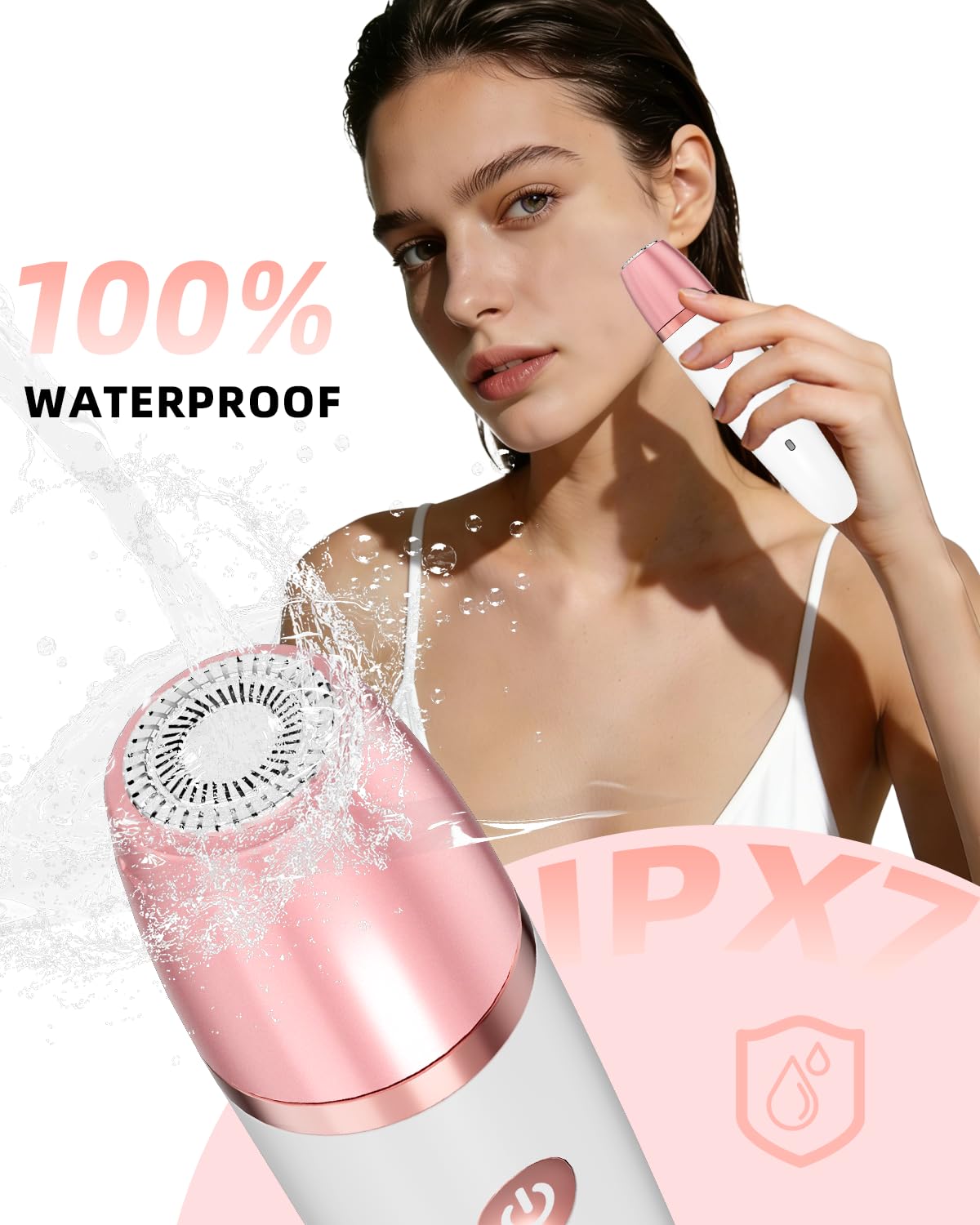 Ufree Electric Shaver Razors for Women Pubic Hair, Bikini Trimmer for Face and Body Hair, Wet & Dry Use Groomer, Hair Trimmer, Birthday Gifts for Women, Gold
