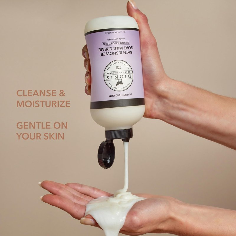 Dionis Bath & Shower Goat Milk Crème Lavender Blossom 14.5oz (Pack of 1)