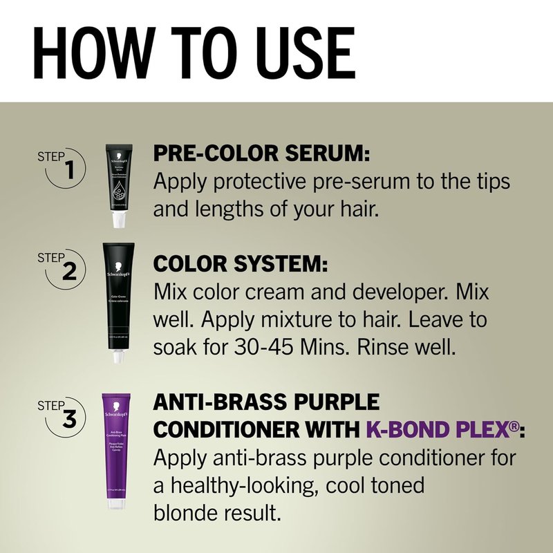 Schwarzkopf Keratin Color Permanent Hair Color - 10.1 Extra Light Ash Blonde | Salon-Quality Dye for 80% Less Breakage & 100% Gray Coverage