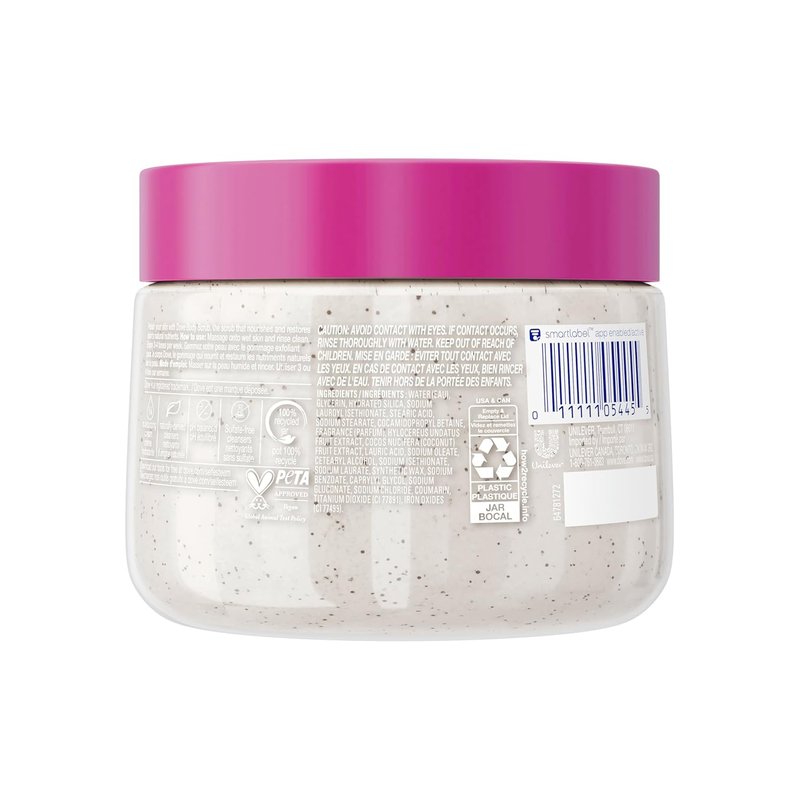 Dove Body Scrub - Dragon Fruit & Coconut Cream Exfoliates for Smooth, Radiant Skin | 15 oz
