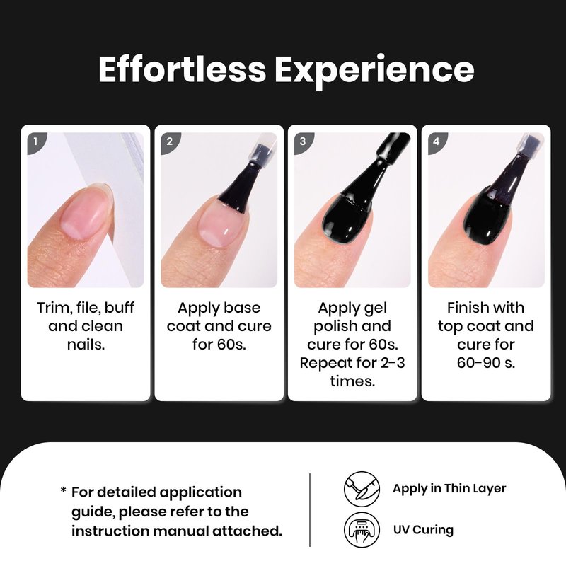 Beetles Black Gel Nail Polish -15ml Audrey Black Gel Polish Soak Off UV LED Needed Nail Art Summer Manicure Salon DIY Design at Home Gifts for Woman