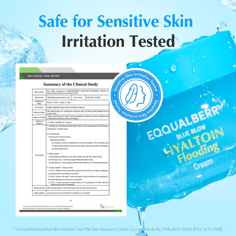EQQUALBERRY HYALTOIN Flooding Cream - 5% Hyaluronic Acid & Ectoin, 10% Glacier Water | Cooling Gel Moisturizer for Hydration & Redness Relief | Korean Skincare (1.69 fl. oz / 50ml)