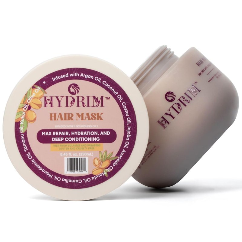 Skiennix Deep Conditioning Hair Mask - Hydrating Repair Treatment with Argan Oil & 10 Oils | 8.45 fl oz