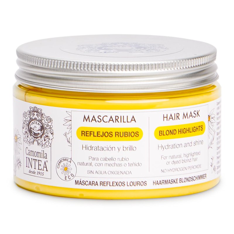 Intea Hair Mask for Blonde Hair - Restores Damaged Highlights | 8.3 oz | Paraben & Ammonia Free with Chamomile Extract