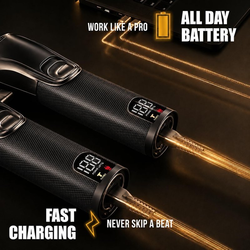Novah® Professional Hair Clippers - Cordless Barber Clipper & Trimmer Set for Men's Haircuts | Fade Kit