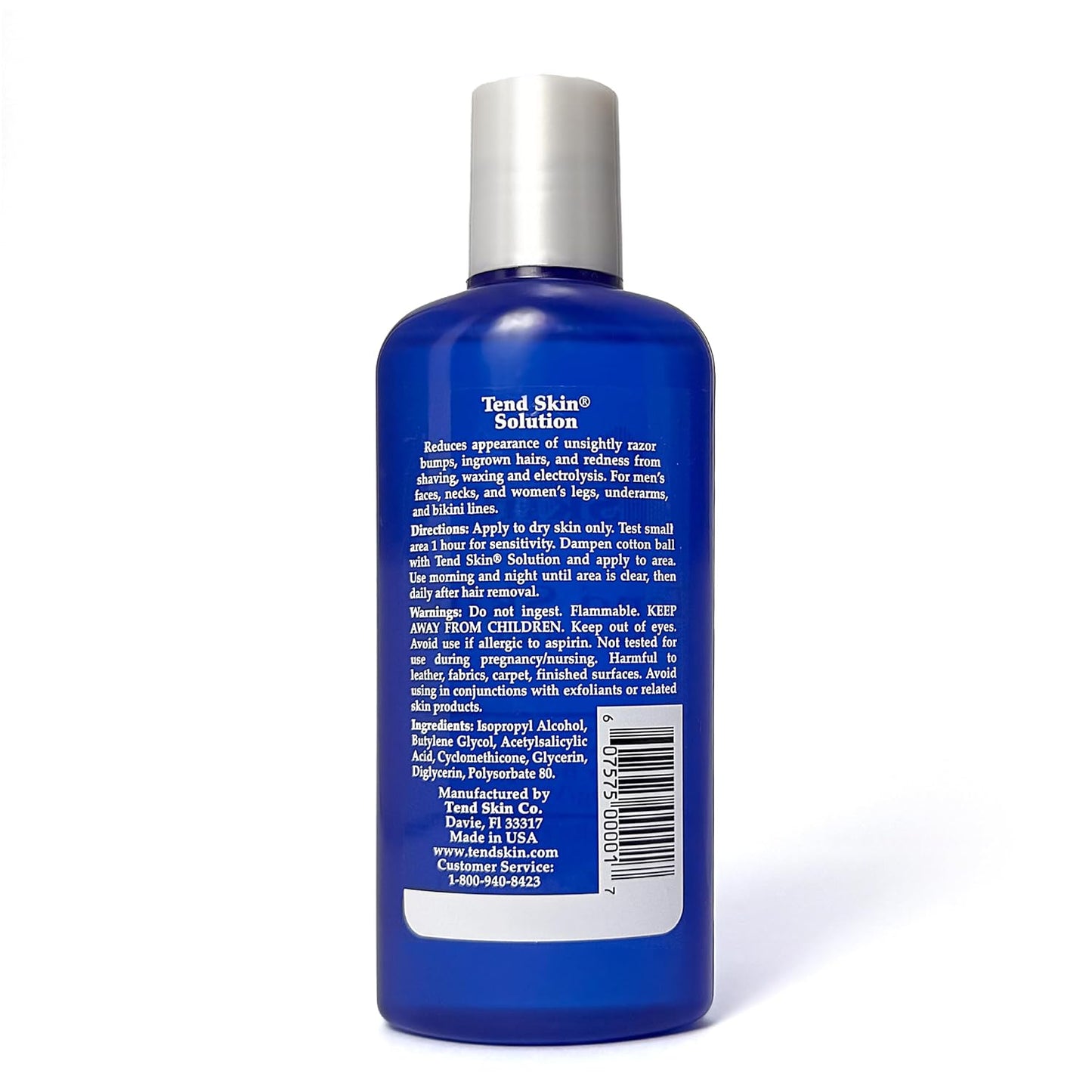 Tend Skin Solution - Razor Bump & Ingrown Hair Treatment | Post Shaving Toner, 4 Oz