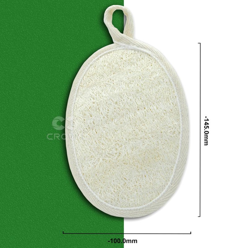 CROVIN Natural Loofah Exfoliating Body Scrubber, Made with Natural Shower Loofah Sponge for Men and Women’s SPA (Pack of 4)