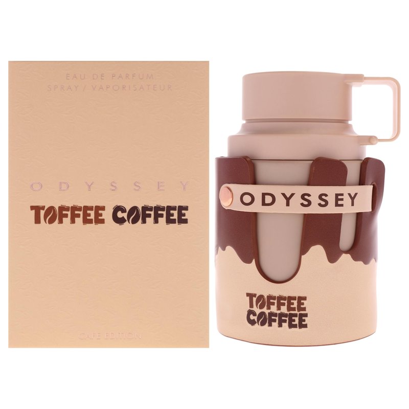 Armaf Odyssey Toffee Coffee – Sweet, Gourmand, Woody – Eau de Parfum Spray Long-Lasting Fragrance for Unisex, 3.4 Ounce / 100 ml