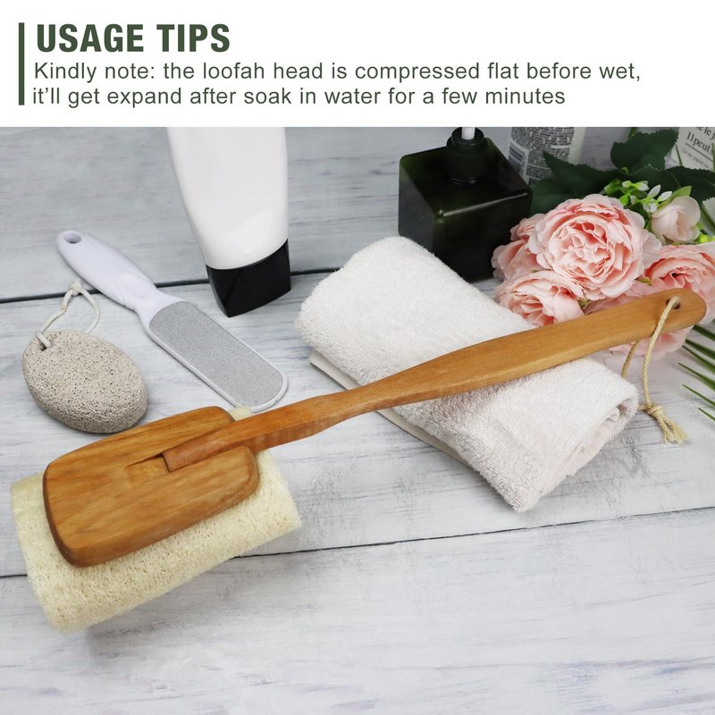 Loofah Exfoliating Body Scrubber, Shower Loofah Sponge Body Scrubber for Women and Men
