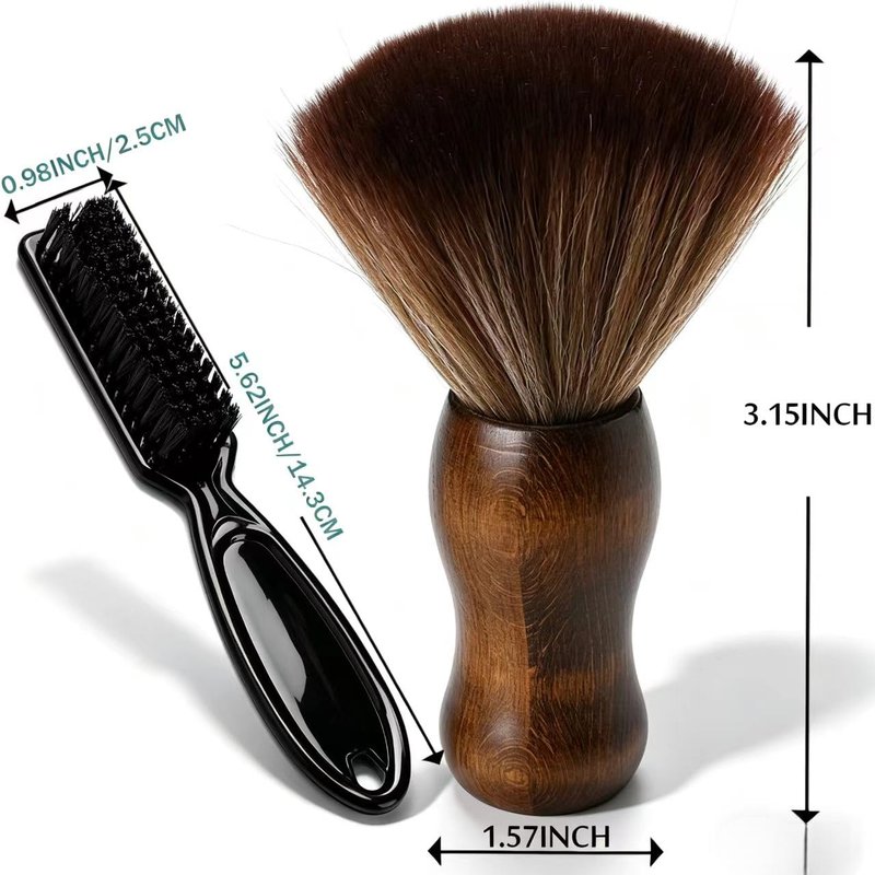 Barber Neck Duster Brush - Professional Hair Cutting Cleaning Tool | 3PCS Set for Barbers