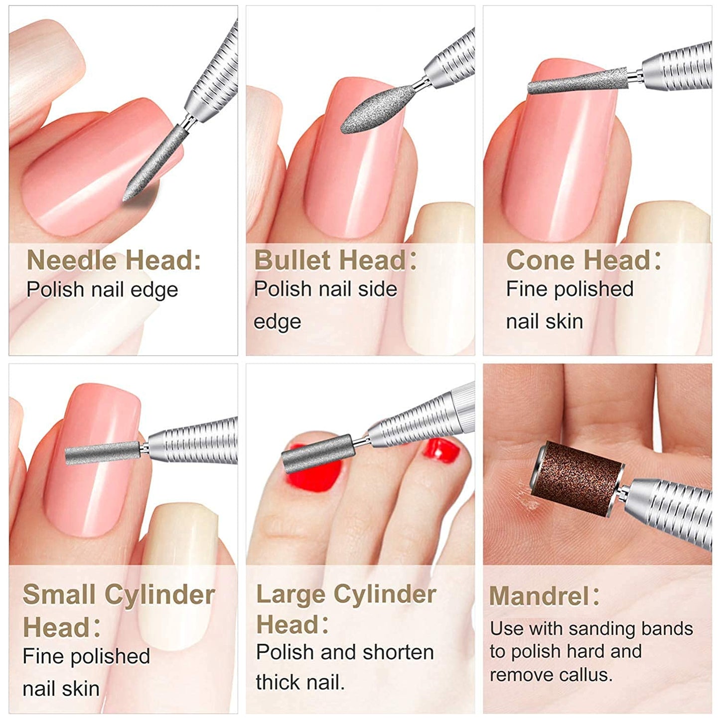 Upgraded Nail Drill Electric Nail File, JD700 Nail Drills for Acrylic Nails Professional 30000RPM Manicure Pedicure Grinding Tools Acrylic Nail Drill for Nail Dip Kit Acrylic Powder Poly Nail Gel B-01