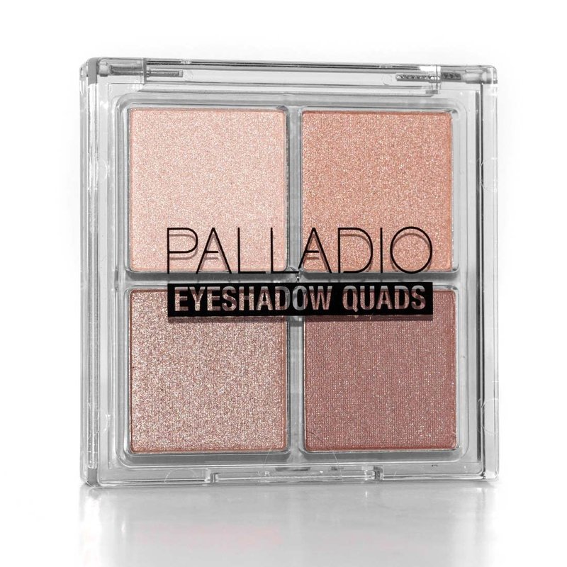 Palladio Eyeshadow Quads - Velvety Matte & Shimmer Palette | Talc-Free, Creamy Formula, Ballerina Color