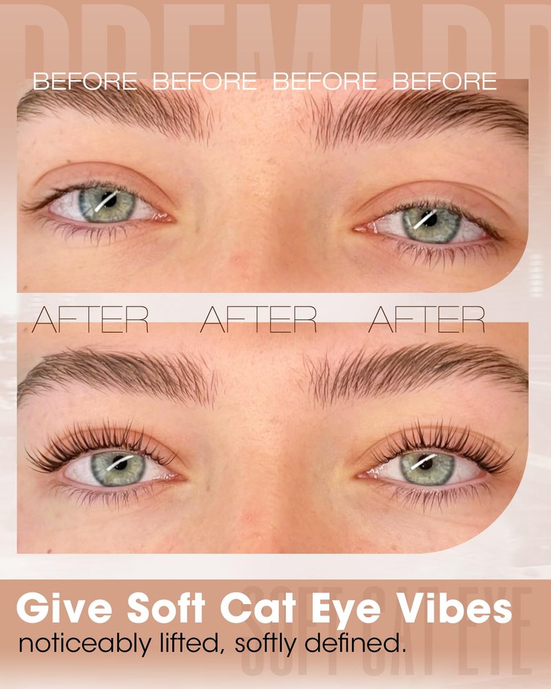 Brown Lash Clusters Natural Eyelash Extensions 9-10-11MM Short Wispy Cluster Lashes Extensions CC Curl Pre-Mapped Cat Eye Eyelash Clusters for Effortless Application
