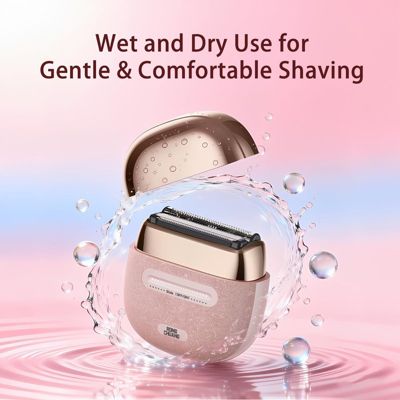 Skiennix Electric Razor for Women - Cordless Rechargeable Foil Shaver & Precision Body Trimmer | Travel-Friendly & Versatile