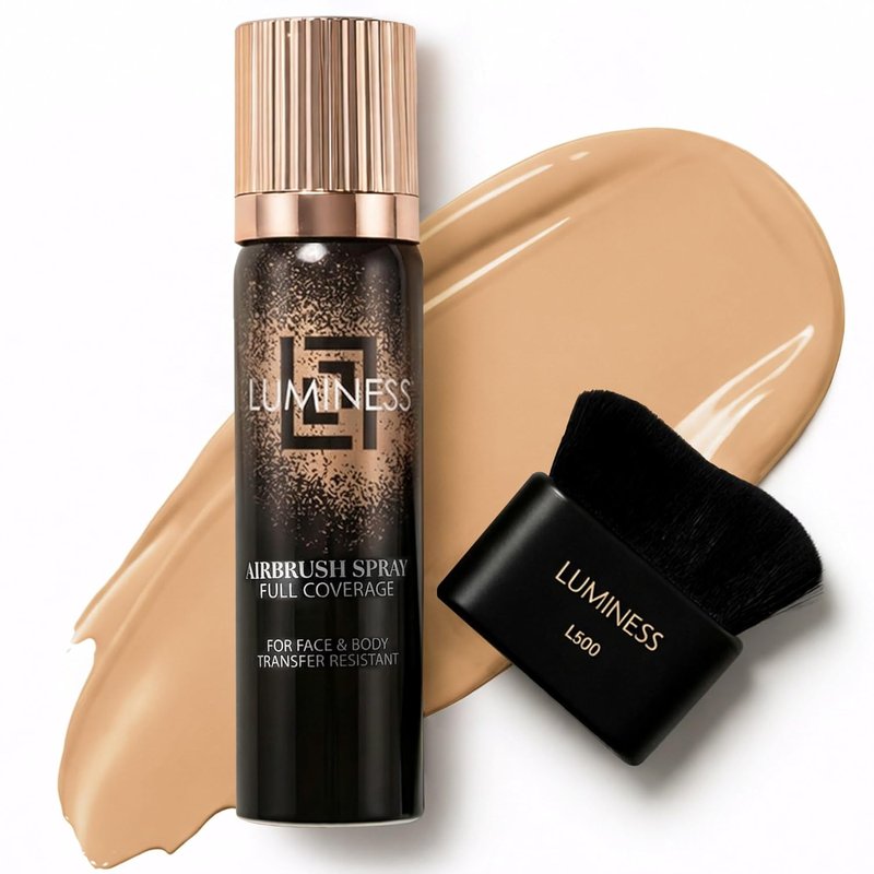 LUMINESS Airbrush Body Coverage Perfector - Waterproof Tattoo Concealer & Full Coverage Foundation | 18-Hour Wear