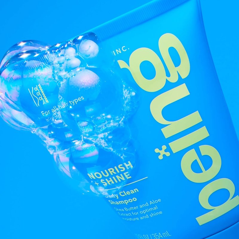 NOURISH + SHINE Daily Clean Shampoo & Conditioner Set - 354mL with Shea Butter & Aloe Extract