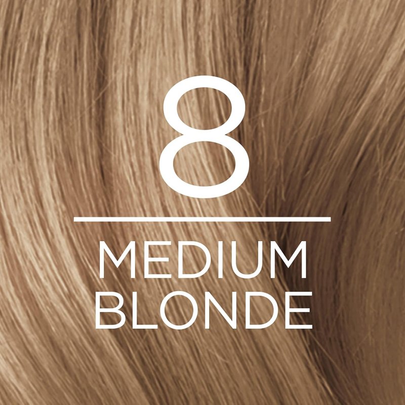 L'Oreal Paris Excellence Creme Permanent Hair Color, 8 Medium Blonde, 1 kit (Pack of 2)