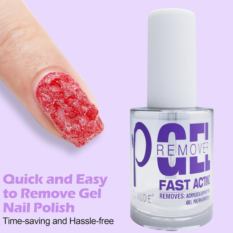 Skiennix Gel Nail Polish Remover - Professional 3-Pack for Quick & Easy Removal in 3-6 Minutes