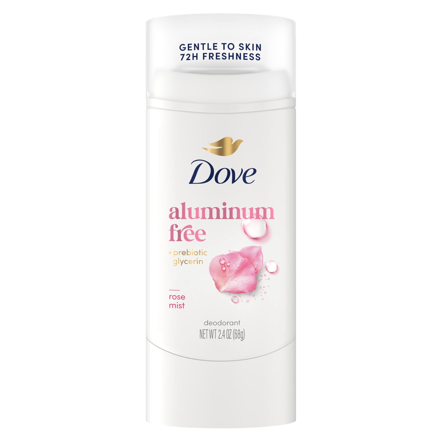 Dove Deodorant Stick Rose Mist for 72 Hour Odor Protection Aluminum Free 2.4 oz
