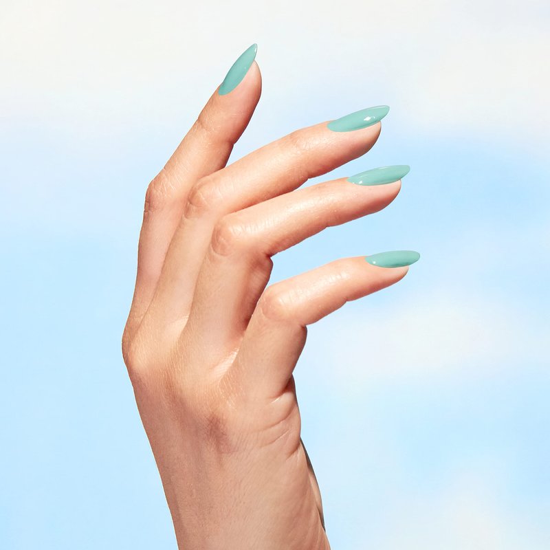 OPI Nature Strong Cactus What You Preach | Opaque Bright Blue Crème Natural Origin Nail Polish | Plant Based, Vegan, Cruelty Free