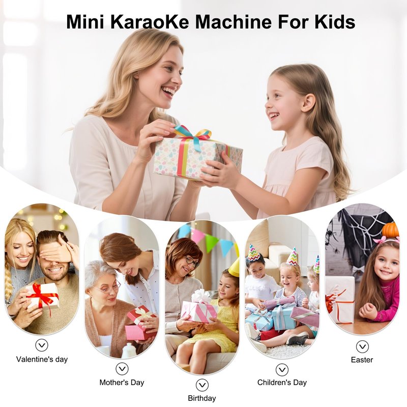 Portable Bluetooth Speaker with 360°HD Stereo Sound and Robust Bass, Stocking Stuffers, Microphone, 3-8H Playtime, BT 5.3, DSP, Small Wireless Speaker for party, camping, car, White Elephant Gifts