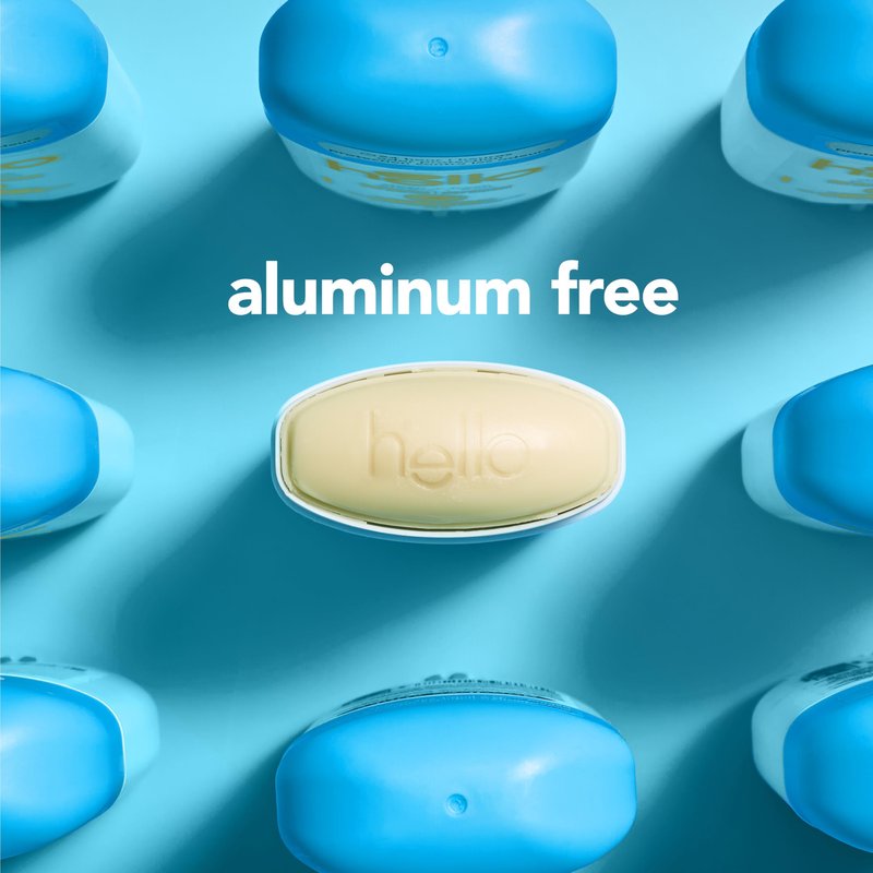 hello Sunny Daze Aluminum Free Deodorant for Women and Men with Shea Butter, 24-Hour Freshness, Baking Soda Free Deodorant, Dermatologically Tested, 2.6 oz Stick, 2 pack