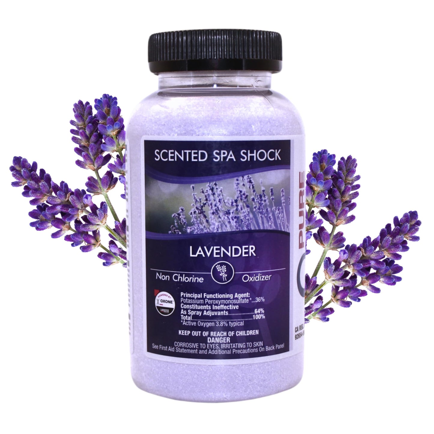Lavender Aromatherapy Spa Shock for Hot Tubs & Spas | Non-Chlorine Oxidizing Hot Tub Shock Treatment | Compatible with Bromine Tablets & Chlorine | Neutralizes Odors & Clarifies Water (2 lbs)
