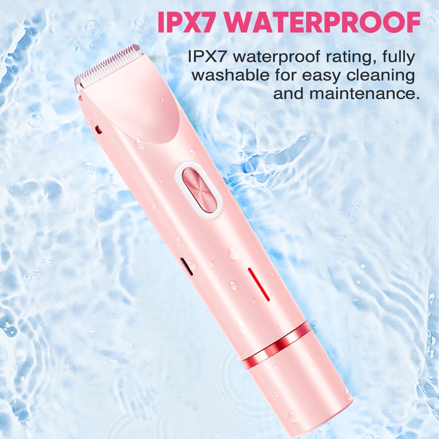 XDesign Bikini Trimmer for Women, 2 in 1 Electric Razors for Women, Dermave Bikini Shaver, IPX7 Waterproof & Easy Cleaning, Ceramic Blade, 120 Min Cordless Runtime, Ultra Low Silent