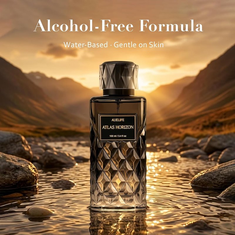 Auelife Cologne for Men - Alcohol-Free Woody Spicy Fragrance | 100ml Daily Wear Perfume