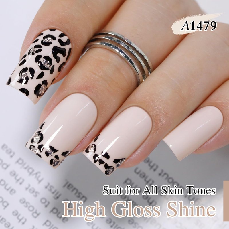 Double Rhythm Gel Polish - 15ML Soak Off Nail Art Polish for DIY Manicure | Pink White