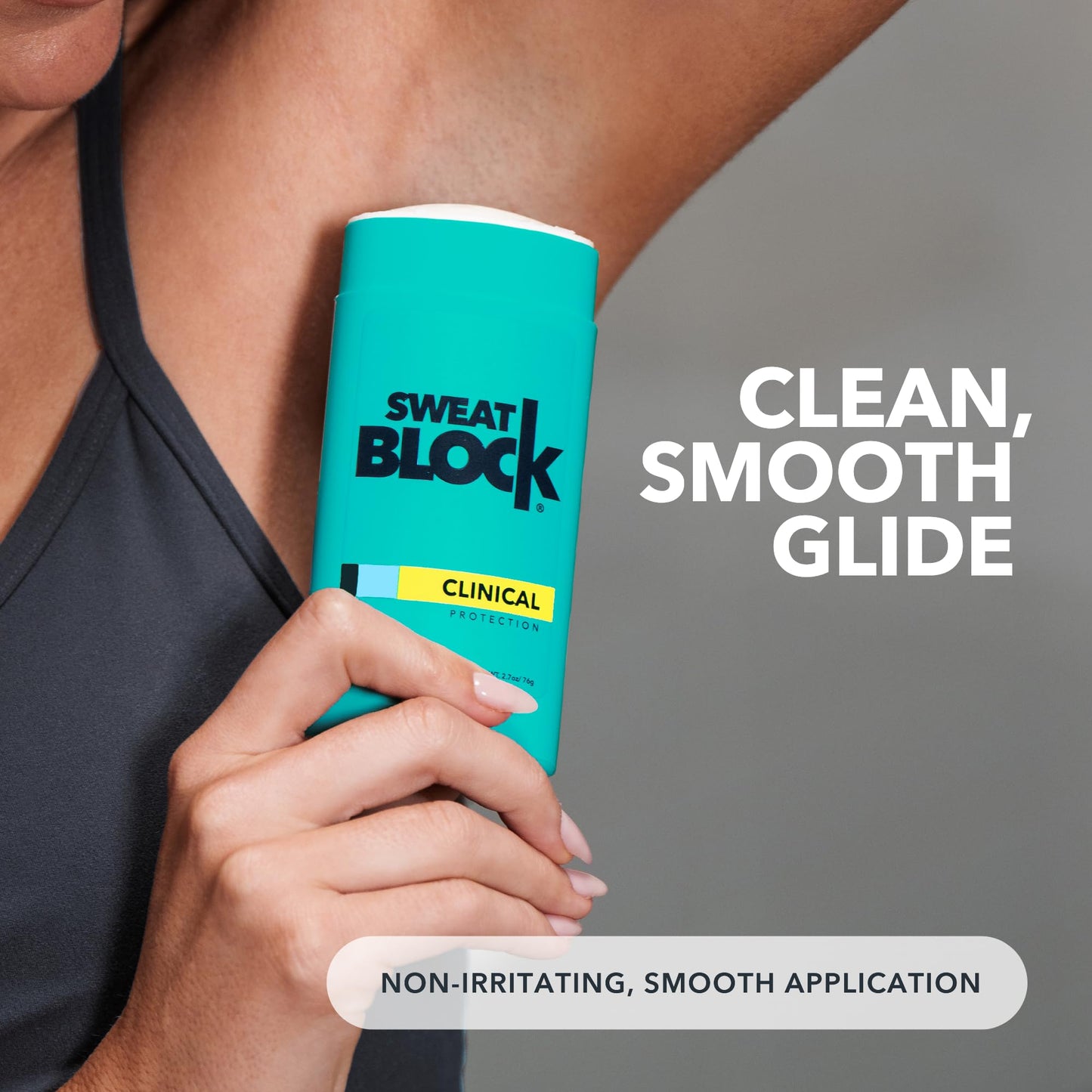 SweatBlock Deodorant Antiperspirant for Women & Men | 48 Hour High Degree Sweat & Odor Protection | Non Irritating Smooth Glide | Coastal Fresh Scent (1 Pack)